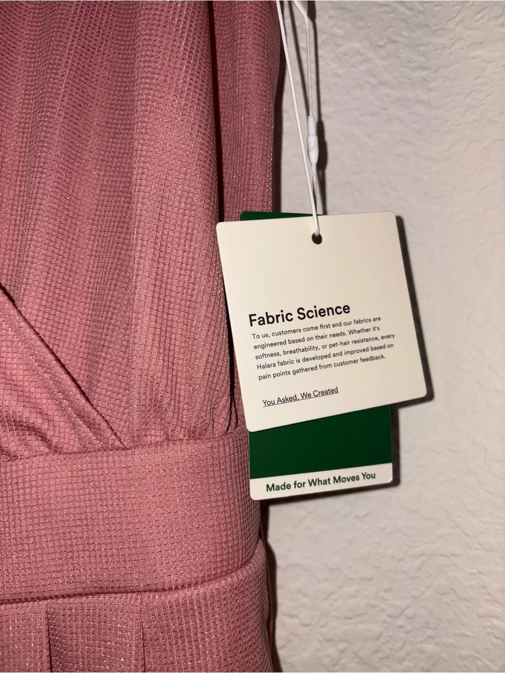 NWT Halara Pink Wide Leg Jumpsuit